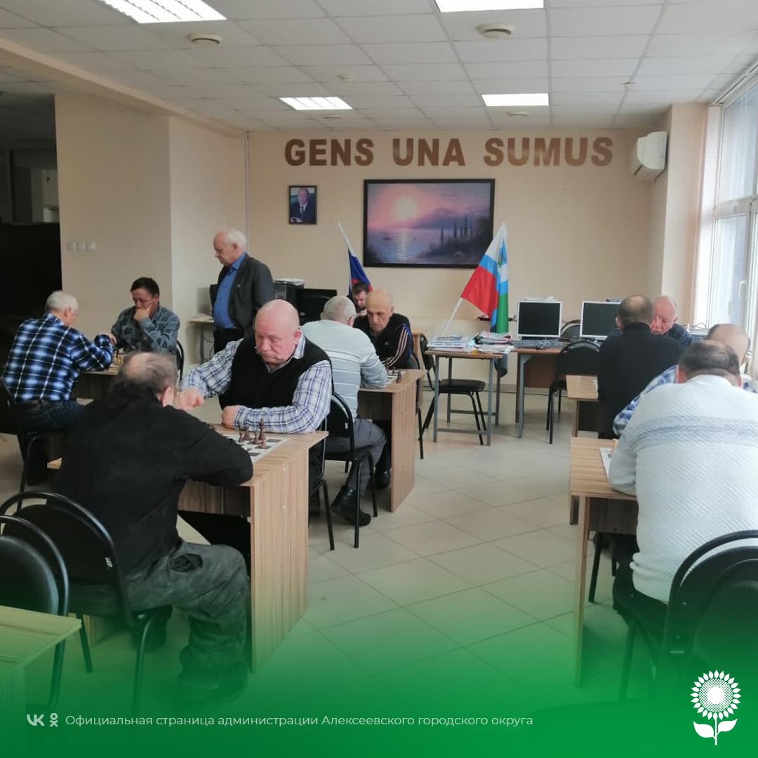 В г. Алексеевке прошли соревнования по быстрым шахматам среди пенсионеров Алексеевского городского округа