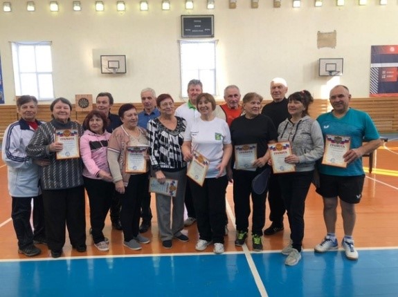 Алексеевские пенсионеры соревновались в настольном теннисе