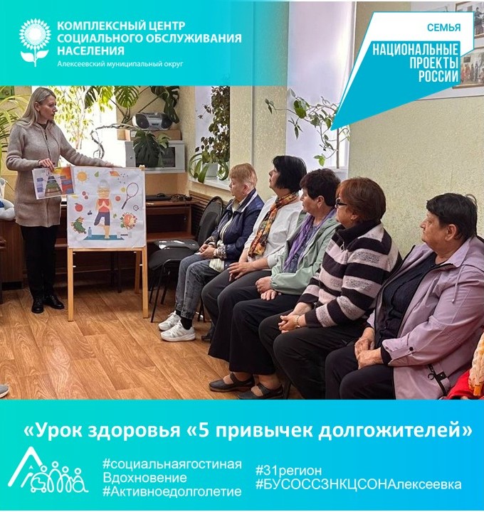 Урок здоровья «5 привычек долгожителей».