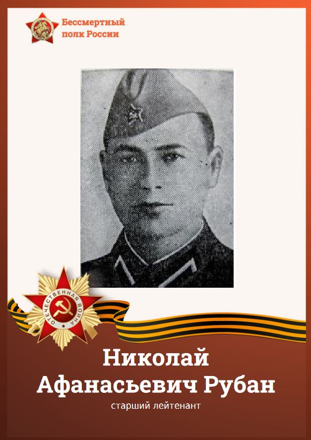 Еще один Герой Советского Союза, в честь которого в г. Алексеевка названа улица Николай Афанасьевич Рубан.