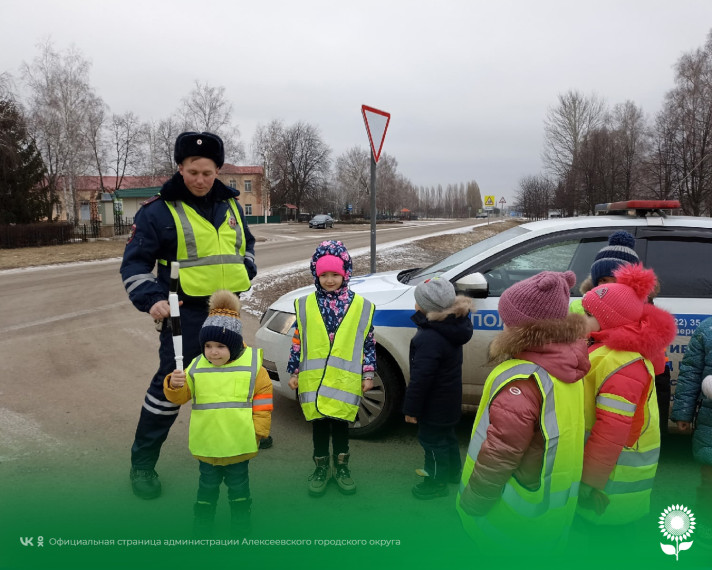 В Подсередненском детском саду прошел урок по безопасности дорожного движения.