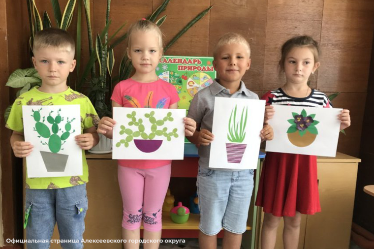 В детских садах Алексеевского городского округа прошло тематическое мероприятие – День комнатных растений.