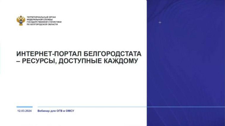 Обучающий семинар Ассоциация в сотрудничестве с Белгородстат.