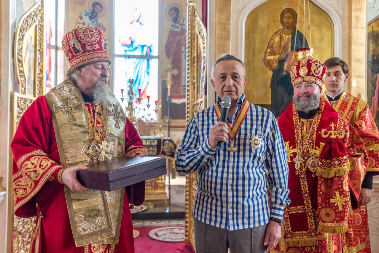 Председатель Ассоциации «Совет муниципальных образований Белгородской области» Потрясаев В.Н. награжден орденом Русской Православной Церкви благоверного князя Даниила Московского второй степени. Председатель Ассоциации «Совет муниципальных образований Белгородской области» Потрясаев В.Н. награжден орденом Русской Православной Церкви благоверного князя Даниила Московского второй степени.