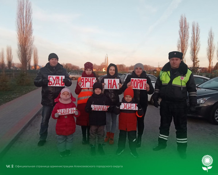 Сотрудники ОГИБДД ОМВД России по Алексеевскому городскому округу рассказали воспитанникам МБДОУ «Детского сада комбинированного вида №3» и их родителям об использовании световозвращающих элементов на одежде.