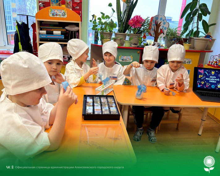 В детских садах Алексеевского городского округа прошел День российской науки.