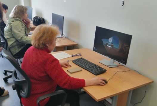 Участие в областном чемпионате по компьютерному многоборью среди пенсионеров-2023.