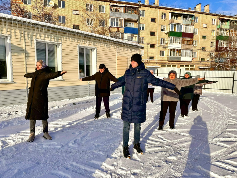 Зимний праздник спорта и веселья.