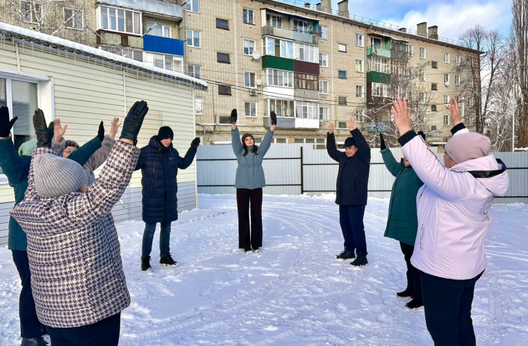 Зимний праздник спорта и веселья.