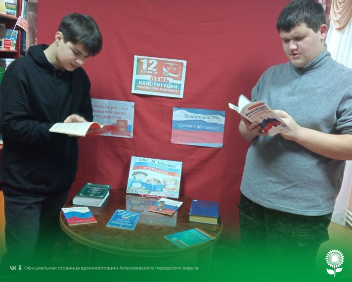 В Белозоровской модельной библиотеке в честь Дня Конституции РФ была проведена интеллектуальная игра «Принята народом, работает для всех».